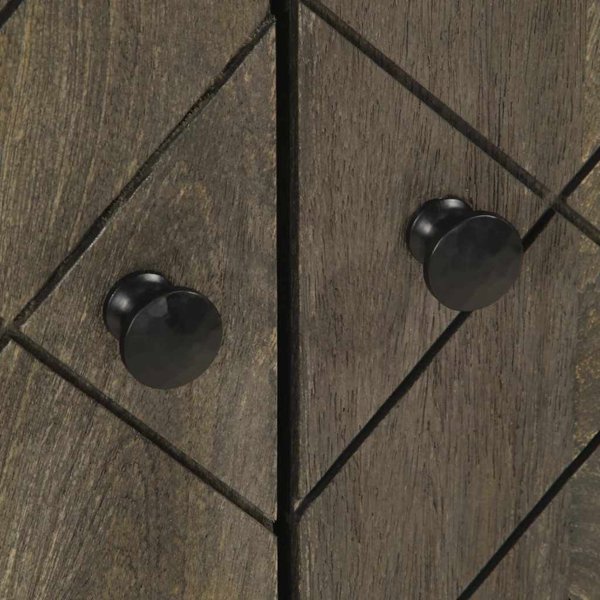 vidaXL ντουλάπι νιπτήρα μαύρο 62x33x58 εκ. μασίφ ξύλο μάνγκο