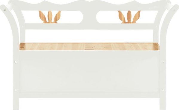 vidaXL παγκάκι, λευκό, 107x45x75,5 εκ., μασίφ ξύλο έλατου