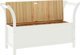 vidaXL παγκάκι, λευκό, 107x45x75,5 εκ., μασίφ ξύλο έλατου