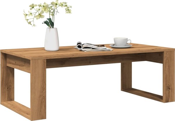 vidaXL Τραπέζι σαλονιού, artisan δρυς, 102x50x35 εκ.
