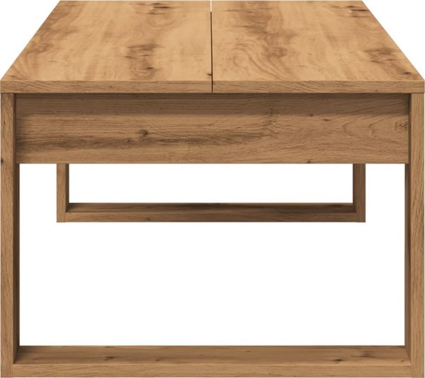 vidaXL Τραπέζι σαλονιού, artisan δρυς, 102x50x35 εκ.