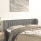 vidaXL Zaglowek uszak ανοιχτόγκρι 147x23x78/88 cm βελούδο
