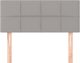 vidaXL Κεφαλάρι Κρεβατιού Ανοιχτό Γκρι 100x5x78/88 cm Ύφασμα