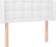 vidaXL Κεφαλάρι κρεβατιού με LED, λευκό, 103x16x78/88 εκ, τεχνητό δέρμα