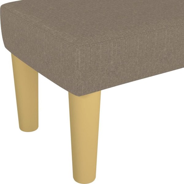 vidaXL Lawka, taupe, 70x30x30 cm, tapicerowana tkanina