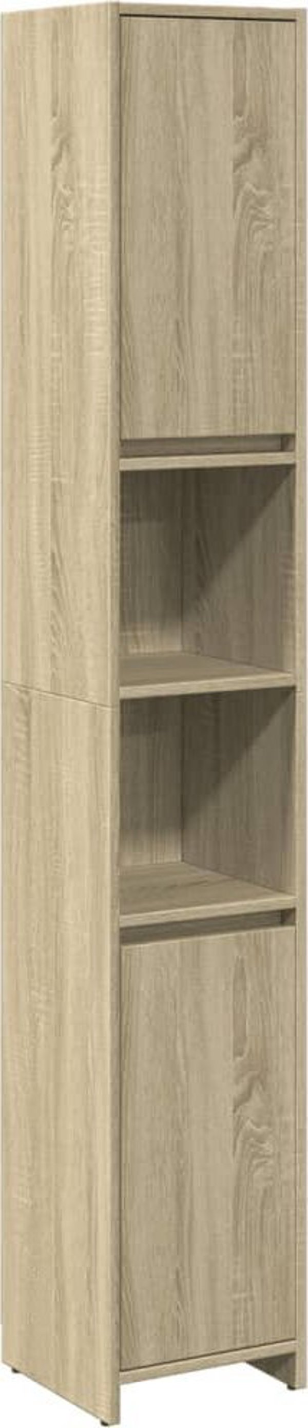 vidaXL Ntoulapi mpaniou drou sonoma 30x30x183,5 cm apo moriosanida