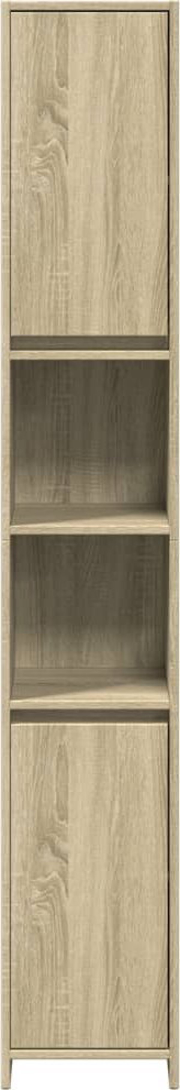vidaXL Ntoulapi mpaniou drou sonoma 30x30x183,5 cm apo moriosanida