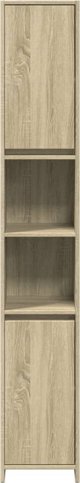 vidaXL Ntoulapi mpaniou drou sonoma 30x30x183,5 cm apo moriosanida