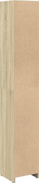 vidaXL Ntoulapi mpaniou drou sonoma 30x30x183,5 cm apo moriosanida