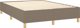 vidaXL Κρεβάτι Συνεχόμενο με Στρώμα, Taupe, 140x200 cm, Ύφασμα
