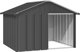 vidaXL vidaXL Buda dla psa, antracytowa, 116,5x103x81,5 cm, stal