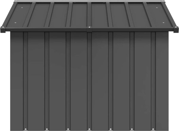 vidaXL vidaXL Buda dla psa, antracytowa, 116,5x103x81,5 cm, stal