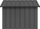 vidaXL vidaXL Buda dla psa, antracytowa, 116,5x103x81,5 cm, stal