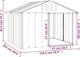 vidaXL vidaXL Buda dla psa, antracytowa, 116,5x103x81,5 cm, stal