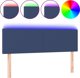 vidaXL Κεφαλάρι για κρεβάτι με LED, κρεμ, 144x5x78/88 cm, ύφασμα