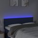 vidaXL Κεφαλάρι για κρεβάτι με LED, κρεμ, 144x5x78/88 cm, ύφασμα