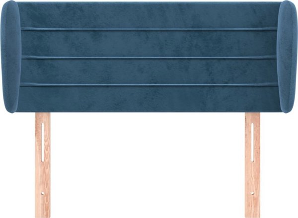 Κεφαλάρι τύπου uszak σε σκούρο μπλε, 103x23x78/88 εκ, βελούδο