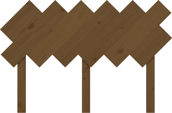 vidaXL Κεφαλάρι κρεβατιού, καφέ μέλι, 122,5x3x80,5 εκ., πεύκο