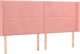 vidaXL Κεφαλάρι uszak ροζ, 203x16x118/128 εκ., βελούδο