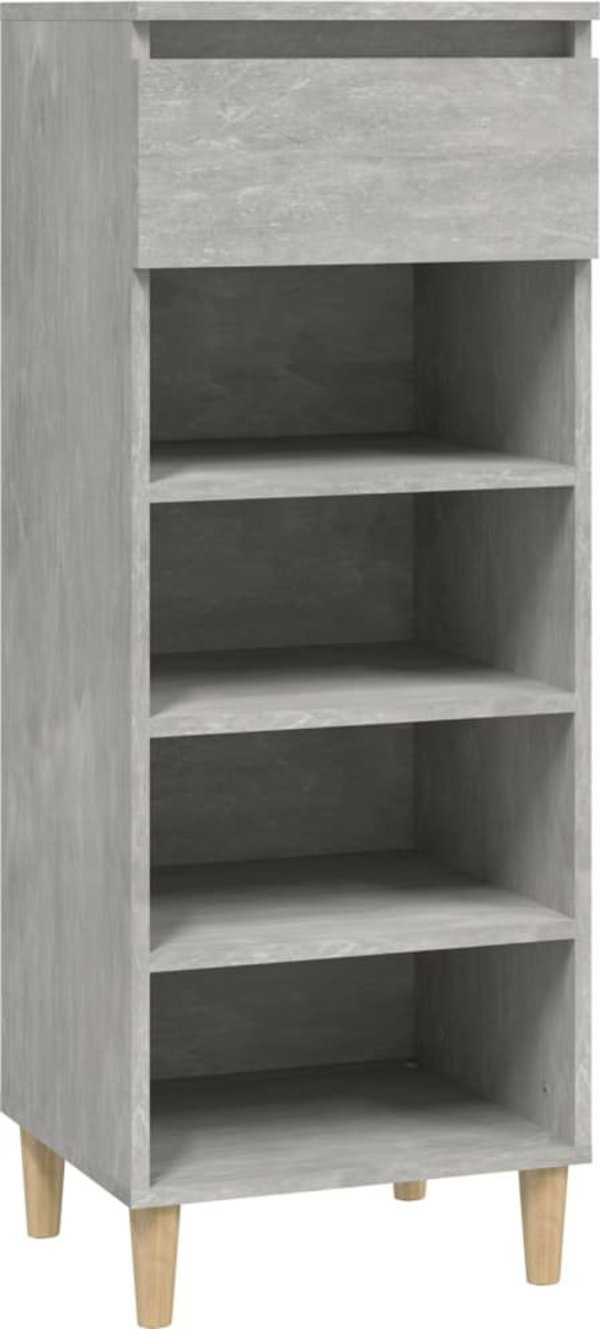 vidaXL Szafka na buty, szarosc betonu, 40x36x105 cm