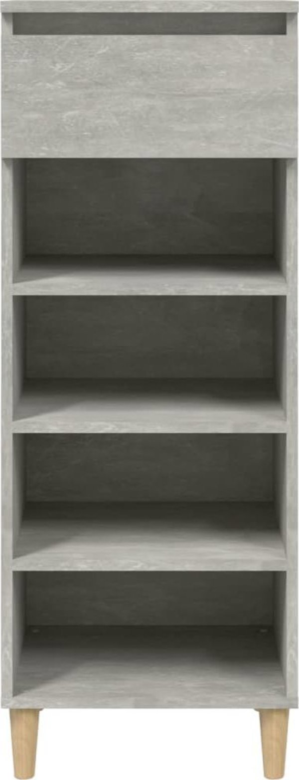 vidaXL Szafka na buty, szarosc betonu, 40x36x105 cm