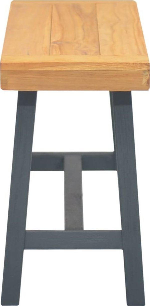 vidaXL Lawka 110 cm, lite drewno tekowe