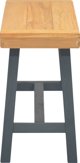 vidaXL Lawka 110 cm, lite drewno tekowe