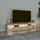 vidaXL Έπιπλο TV με φωτισμό LED, δρυς σονόμα 200x36,5x40 εκ.