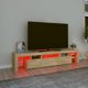 vidaXL Έπιπλο TV με φωτισμό LED, δρυς σονόμα 200x36,5x40 εκ.