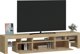 vidaXL Έπιπλο TV με φωτισμό LED, δρυς σονόμα 200x36,5x40 εκ.