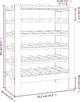 vidaXL vidaXL Stojak na wino, 61,5x30x82 cm, lite drewno sosnowe