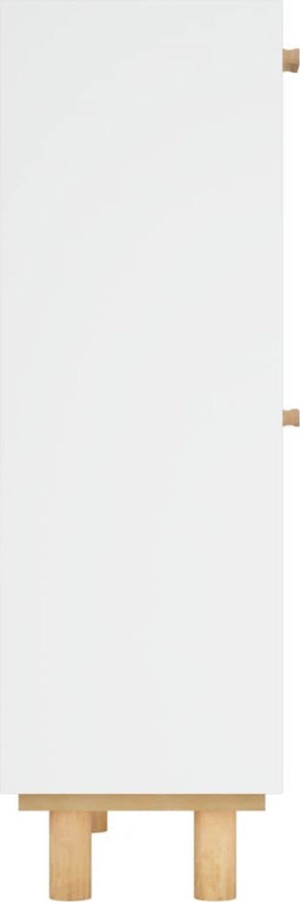 vidaXL Ντουλάπι παπουτσιών, λευκό, 52x25x80 cm, υλικό ξύλου στερεάς ξύλου