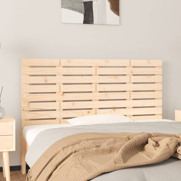 vidaXL Κεφαλάρι κρεβατιού 126x3x63 cm από μασίφ πεύκο
