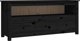 vidaXL vidaXL Szafka pod TV, czarna, 114x35x52 cm, lite drewno sosnowe