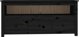 vidaXL vidaXL Szafka pod TV, czarna, 114x35x52 cm, lite drewno sosnowe