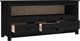 vidaXL vidaXL Szafka pod TV, czarna, 114x35x52 cm, lite drewno sosnowe