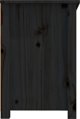 vidaXL vidaXL Szafka pod TV, czarna, 114x35x52 cm, lite drewno sosnowe