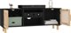 vidaXL vidaXL Stolik pod TV, czarny, 105x30x40 cm, drewno sosnowe i rattan