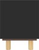 vidaXL vidaXL Stolik pod TV, czarny, 105x30x40 cm, drewno sosnowe i rattan