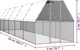 vidaXL Εξωτερικός κλωβός για κοτόπουλα, 2x10x2 m, γαλβανισμένο ατσάλι