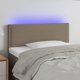 vidaXL Τελάρο κρεβατιού με φωτισμό LED, ταουπέ, 90x5x78/88 εκ., ύφασμα