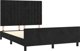 vidaXL Rama κρεβατιού με κεφαλάρι, μαύρη, 140x200 cm, βελούδινη