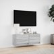 vidaXL Επιτοίχια βάση TV με LED