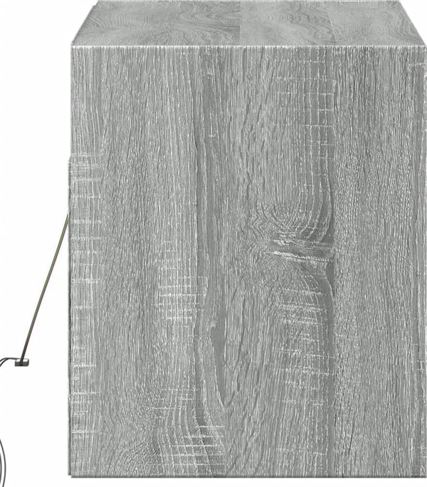 vidaXL Επιτοίχια βάση TV με LED