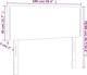 vidaXL Προσκεφάλαιο κρεβατιού μαύρο 100x5x78/88 cm ύφασμα