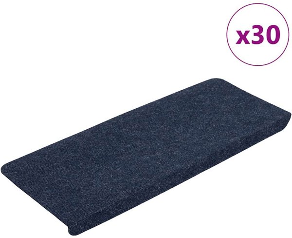vidaXL Αυτοκόλλητα Προστατευτικά Σκαλοπατιών 65x24,5x3,5 εκ., Μπλε, 30 τεμ.