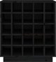 vidaXL vidaXL Szafka na wino, czarna, 55,5x34x61 cm, lite drewno sosnowe