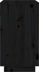 vidaXL vidaXL Szafka na wino, czarna, 55,5x34x61 cm, lite drewno sosnowe