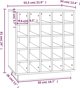 vidaXL vidaXL Szafka na wino, czarna, 55,5x34x61 cm, lite drewno sosnowe