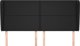 vidaXL Zaglowek uszak, μαύρο, 163x23x118/128 εκ, συνθετικό δέρμα